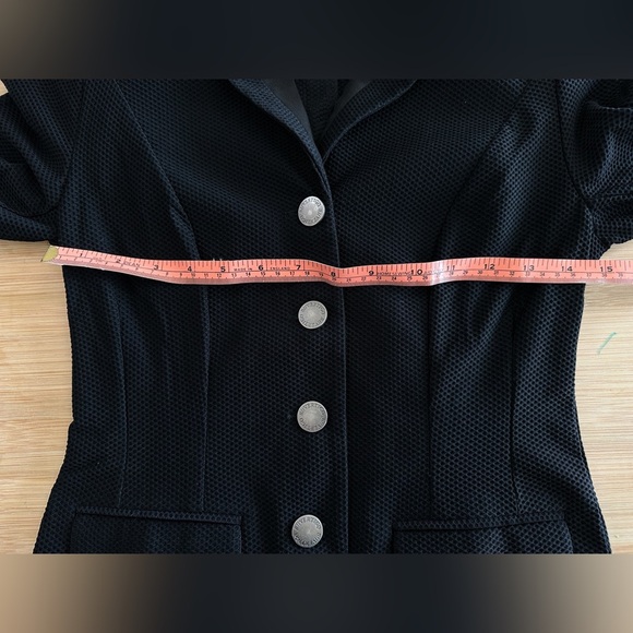 Equestrian Blazer - B//Vertigo - Gabrielle Womens Mesh Show Jacket - Black S-6 - Picture 9 of 12